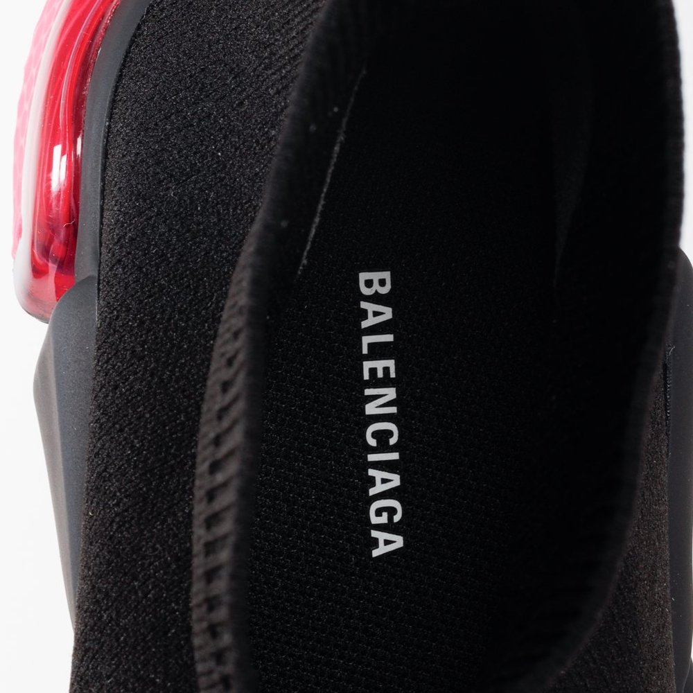 Balenciaga Black and Pink Speed LT Sneakers - Picture 11 of 12